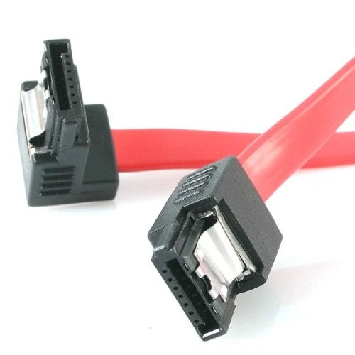 LSATA18RA1 - StarTech 18in Latching SATA to Right Angle SATA Serial ATA Cable