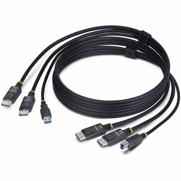 DDU1226-KVM-CABLE - StarTech 6ft Dual-DisplayPort and USB 5Gbps KVM Cable