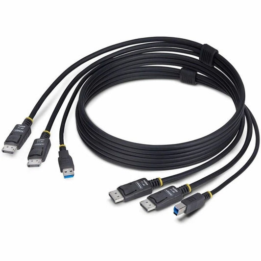 DDU1226-KVM-CABLE - StarTech 6ft Dual-DisplayPort and USB 5Gbps KVM Cable
