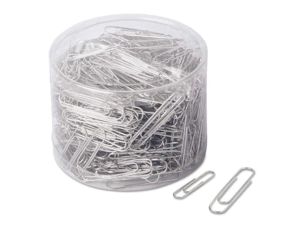 UNV21001 - Universal Plastic-Coated Paper Clips No. 1 /Silver 1000/ 21001