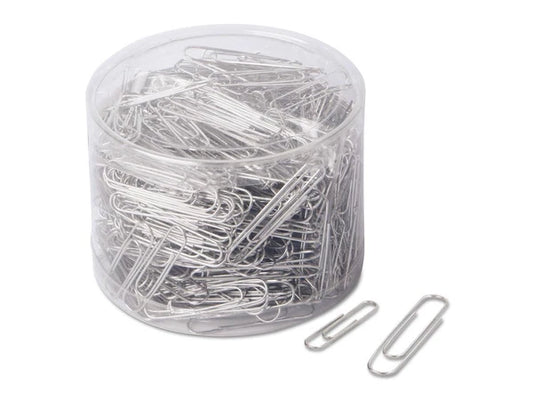 UNV21001 - Universal Plastic-Coated Paper Clips No. 1 /Silver 1000/ 21001