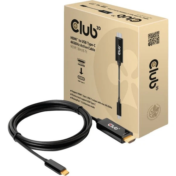 CAC1334 - Club 3D HDMI to USB Type-C 4K60Hz Active Cable