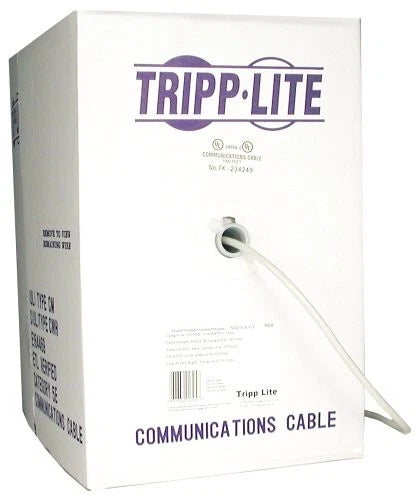 N02001KGY - Tripp Lite 1000ft Cat5 Cat5e 350MHz Stranded-Core PVC Cable Gray