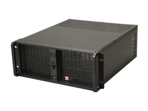 D-400-6-ND - iStarUSA Black 1.2mm SECC Zinc-Coated Steel 4U Rackmount Compact Style