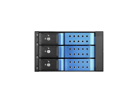 BPN-DE230HD-BLUE - iStarUSA Trayless 2 x 5.25" to 3 x 3.5" 12Gb/s HDD Hot-swap Rack