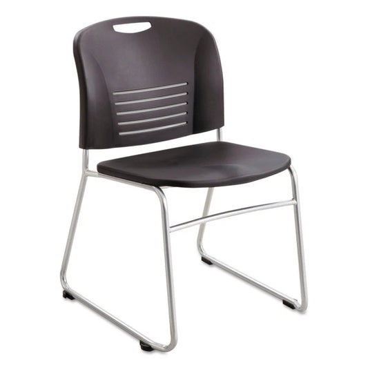 4292BL - Safco Vy Series Stack Chairs Supports 350lb Black/Silver 2/Carton