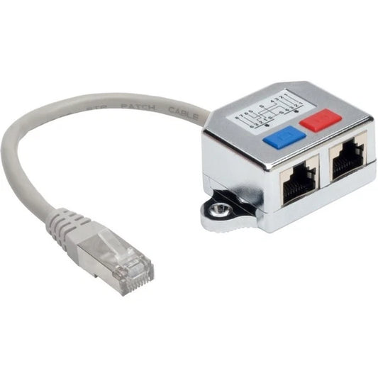 N035-001 - Tripp Lite 2-to-1 RJ45 Splitter Adapter Cable