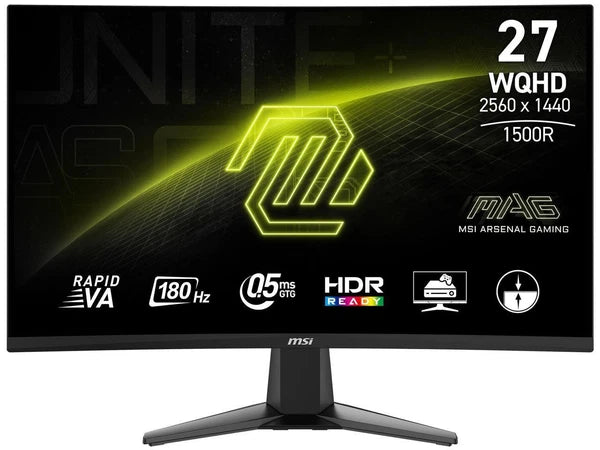 27CQ6F - MSI 27" 180 Hz Rapid VA QHD Gaming Monitor Sync AMD Adaptive Sync 2560 x 1