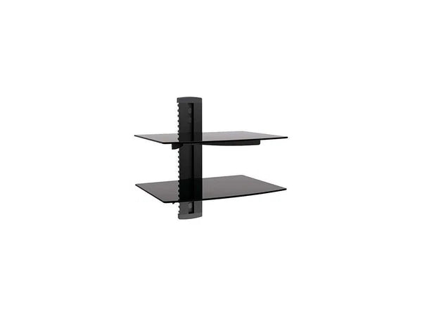 DVD302 - Mega Distribution MegaMounts Tempered Glass Double Shelf Wall Mount