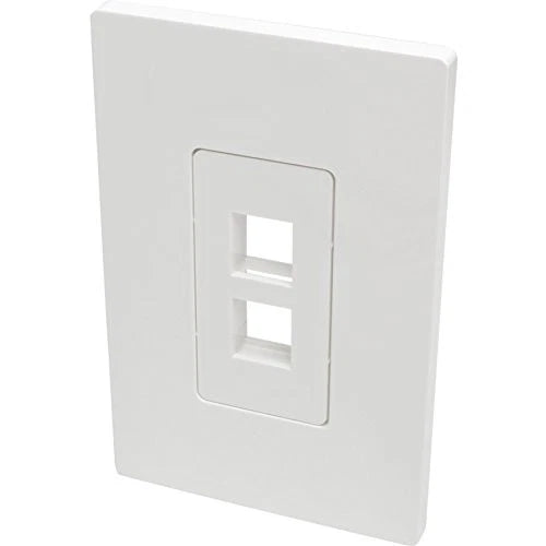 N080-102 - Tripp Lite Single-Gang 2-Port Wall Plate Keystone Cat5/6 USB HDMI Dport RCA
