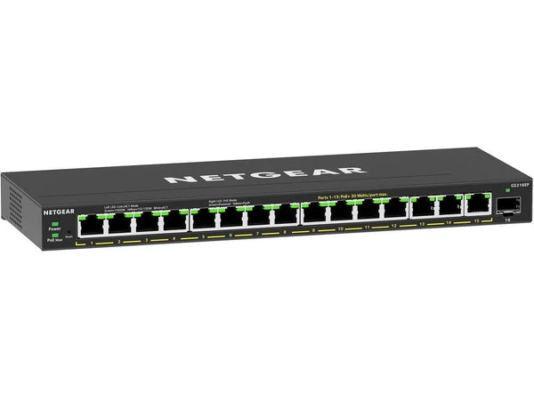 ‎GS316EP-100NAS - Netgear 16-Port PoE Gigabit Ethernet Plus Switch GS316EP Managed