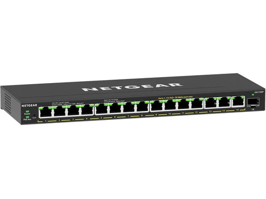 ‎GS316EP-100NAS - Netgear 16-Port PoE Gigabit Ethernet Plus Switch GS316EP Managed