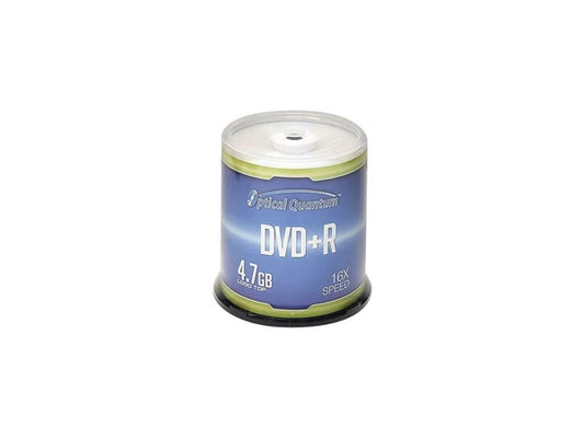 OQDPR16LT-BX - Optical Quantum 4.7GB 16X DVD+R Logo Top 100 s Spindle Disc
