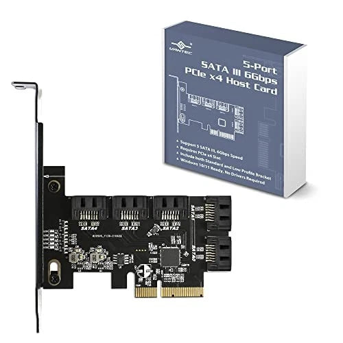 267293 - Vantec Cc Ugt-st655 5-Port SATA Iii 6gbps PCIe X4 Host Card