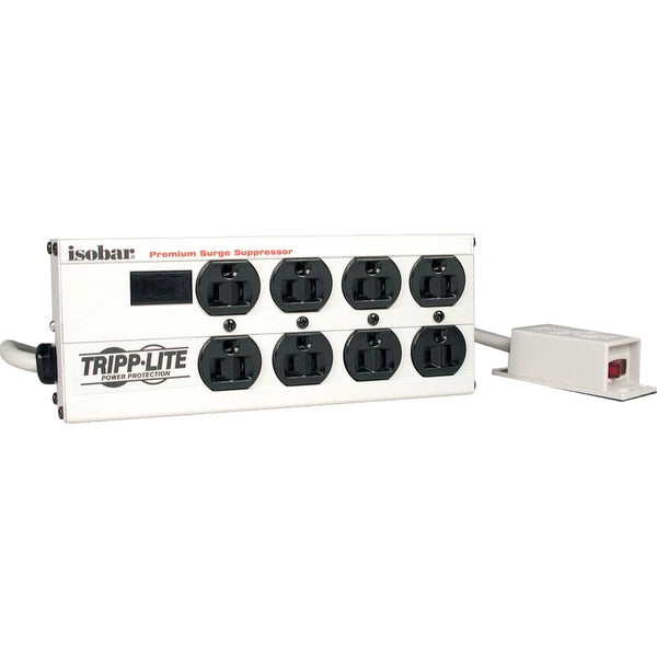 IB8RM - Tripp Lite Isobar Ultra Surge 9in Remote On/Off Switch 8 outlet 12' Cord 3840