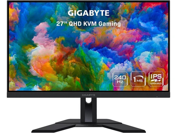 M27Q-X - Gigabyte 27" 240Hz 1440P KVM Gaming Monitor 2560 x 1440 SS IPS Display