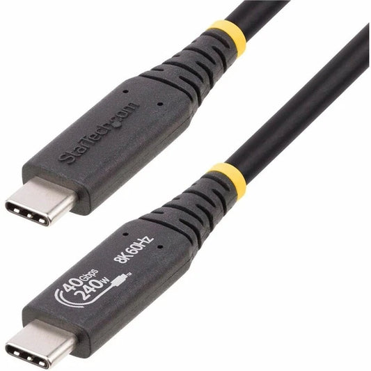 50C40GUSB4 - StarTech 1.6ft USB4 Cable USB-IF USB-C Cable Cable