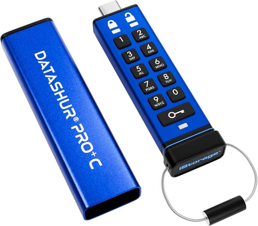 IS-FL-DA3C-256-512 - iStorage 512GB datAshur PRO+C Encrypted USB-C Flash Drive
