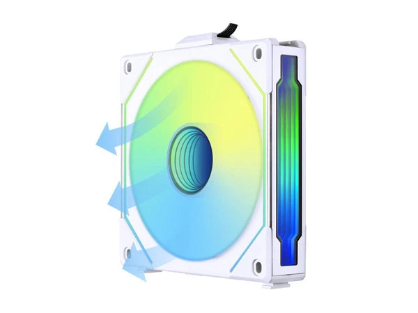 UF-RSLIN120-1W - Lian Li Uni Fan Sl Infinity 120 RGB White Reverse Blade Version