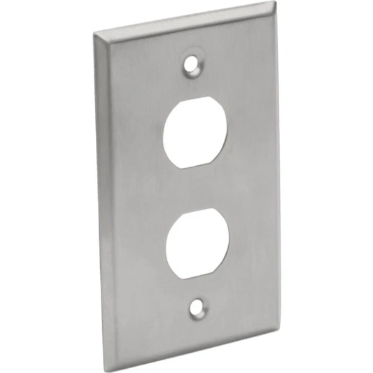 N206-FP02-IND - Tripp Lite RJ45head Wall Plate 2 Cutouts Industrial Metal