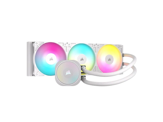 CW-9060095-WW - Corsair NAUTILUS 360 RS ARGB Liquid CPU Cooler White RS120 ARGB Fan