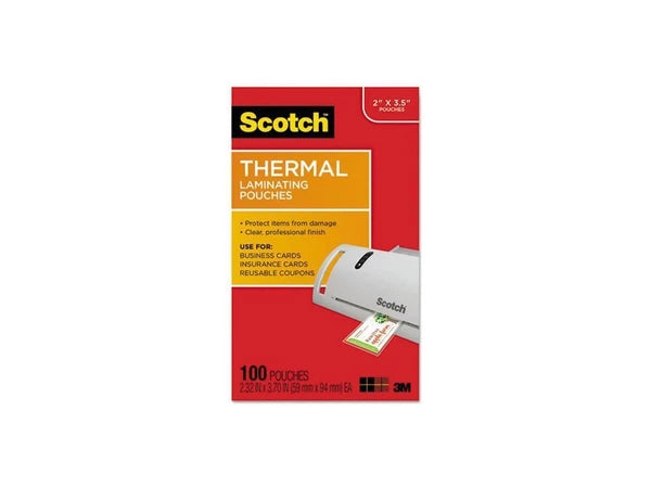 TP5851100 - 3M Commercial Tape Div Business Card Size Thermal Laminating Pouches