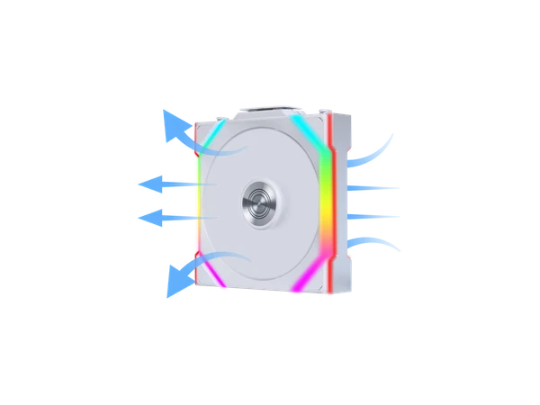 12RSL1W1W - Lian Li UNI Fan SLWireless 120Single Reverse Blade ARGB Fan