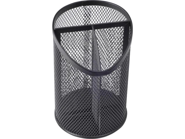 LLR84140 - Lorell Pencil Cup Divided 4"Wx6"H Black