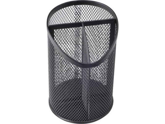 LLR84140 - Lorell Pencil Cup Divided 4"Wx6"H Black