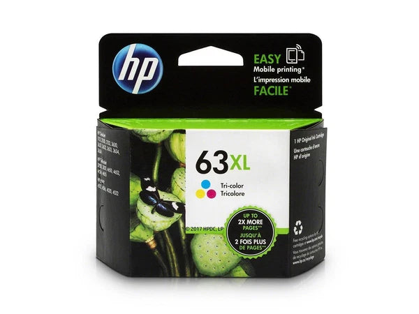 F6U63A - HP 63XL High Yield Ink Cartridge Cyan/Magenta/Yellow