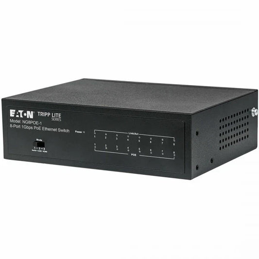 NG8POE-1 - Eaton 8-Port 10/100/1000 Mbps Gigabit Ethernet Unmanaged Switch