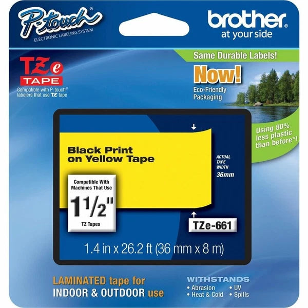 TZE-661 - Brother 36mm 1.4" on Tape