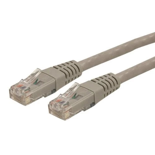 C6PATCH15GR - StarTech 15ft Cat 6 Gray Molded RJ45 UTP Gigabit Cat6 Patch Cable