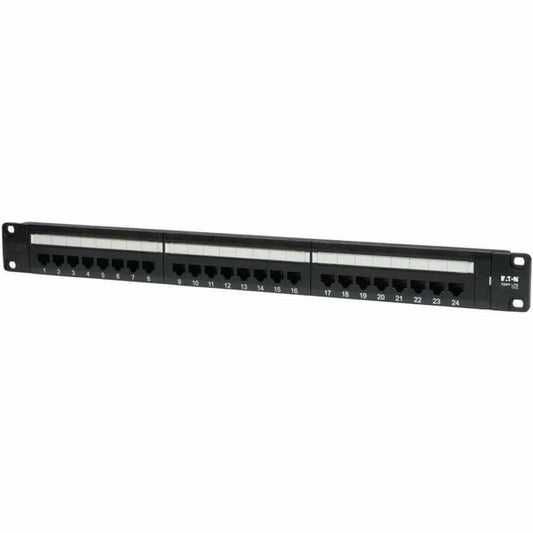 N052-024 - Tripp Lite 1U 19" Rack Mount 24-Port Cat5e 110 RJ45 Ethernet Patch Panel