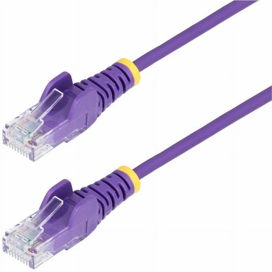 N6PAT50PLS - StarTech 50ft Purple Slim CAT6 Slim Snagless RJ45 UTP Ethernet Cable