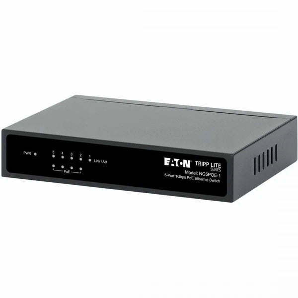 NG5POE-1 - Tripp Lite Eaton Series 5-Port 10/100/1000 Mbps PoE-Powered Desktop Gigabit