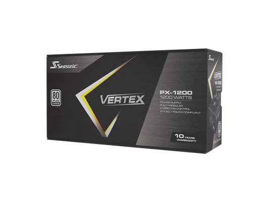 VERTEX1200P - SeaSonic VERTEX PX-1200 1200W 80+ Platinum ATX 3.0 PCIe 5.0 Compliant