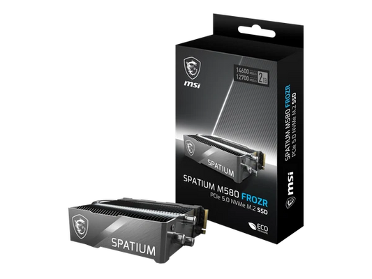 SM580PN2TBF - MSI SPATIUM M580 PCIe 5.0 NVMe M.2 2TB FROZR Solid State Drive