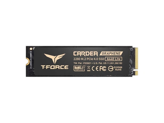 TM8FFQ512G0C129 - Team Group T-FORCE Cardea A440 Lite 512GB M.2 2280 PCIe Gen4x4 NVMe Internal SSD