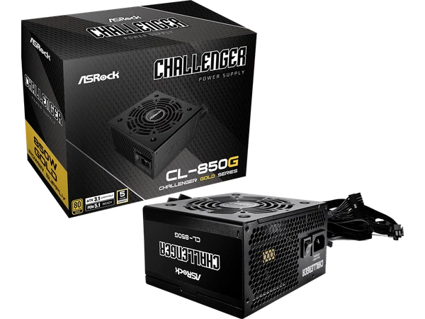 CL-850G - ASRock 850 W ATX3.1 & PCIe5.1 Ready 80 PLUS GOLD Non-Modular P