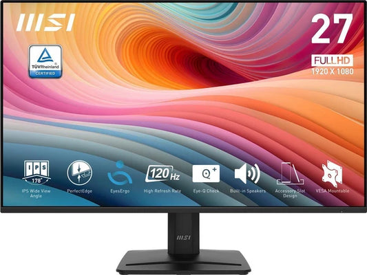 MP275E2 - MSI 27" 120 Hz IPS FHD Monitor 1ms Adaptive-Sync 1920 x 1080 Flat Panel PRO MP27