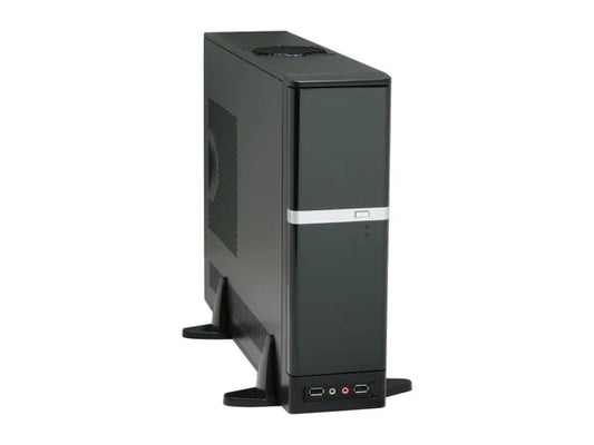 DM-387 - APEX Black Steel Micro ATX Media Center Slim HTPC Computer Case