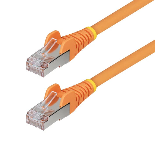 NLOR-6IN-CAT6A-PATCH - StarTech 6in Orange CAT6a Snagless RJ45 10G 100W PoE Ethernet Cable