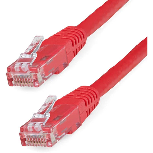 C6PATCH2RD - StarTech 2ft Red Molded Cat6 Utp Patch Cable Etl 2ft 1 X Rj-45