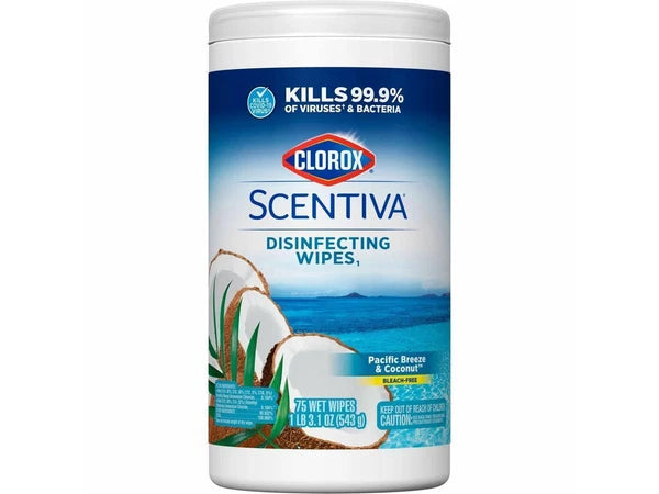194702309J - Clorox Scentiva Wipes Bleach Cleaning Wipes75Wipes/Canister