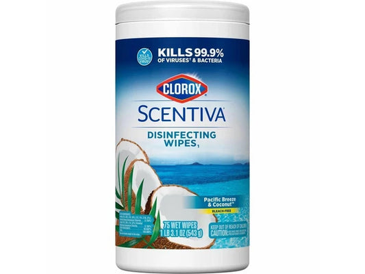 194702309J - Clorox Scentiva Wipes Bleach Cleaning Wipes75Wipes/Canister