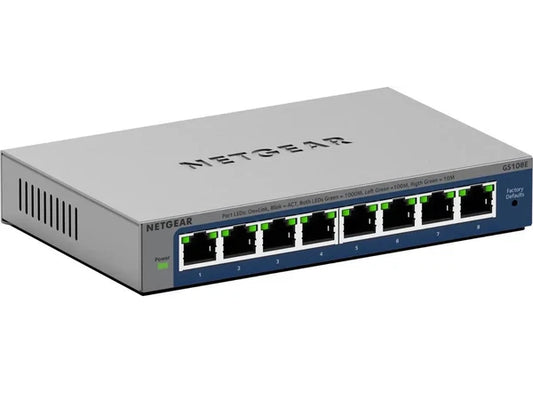 GS108E-400NAS - Netgear GS108E Ethernet Switch 8 PortsGigabit Ethernet10/100/1000Base-T