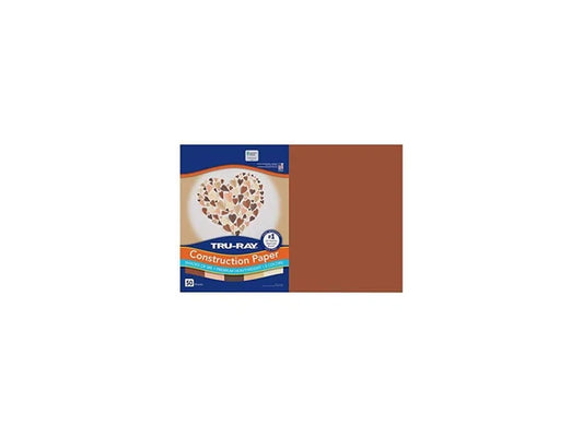 P102950 - Pacon Tru-Ray Construction Paper 12x18 Skin Tone Colors 50Ct