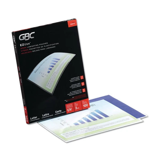 3200715CF - ACCO EZUse Thermal Laminating Pouches 3mil 9x11.5 Gloss Clear