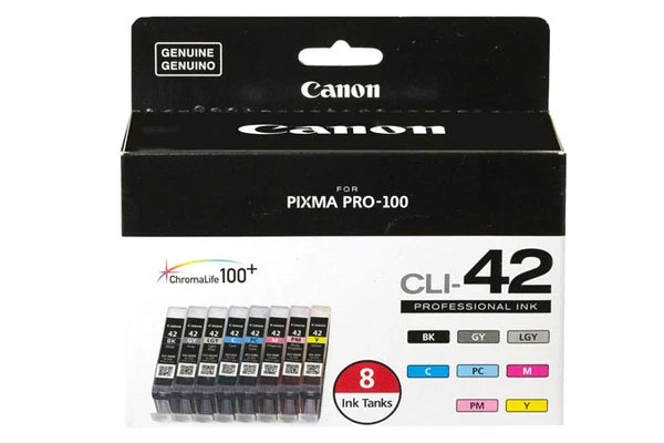 6384B007 - Canon CLI-42 Ink Cartridge Photo Black Gray Light Gray Cyan
